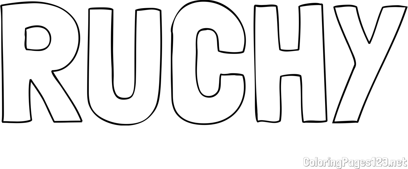RUCHY Coloring Page
