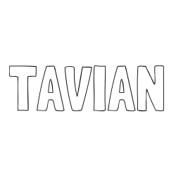 TAVIAN Coloring Page