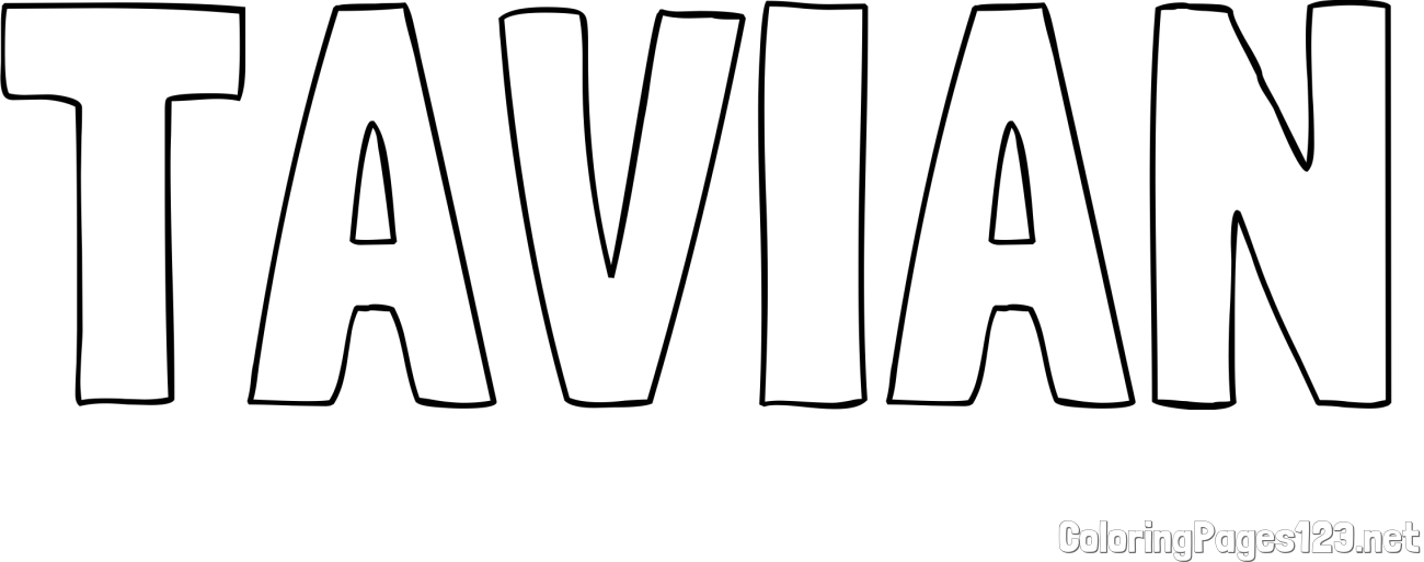 TAVIAN Coloring Page
