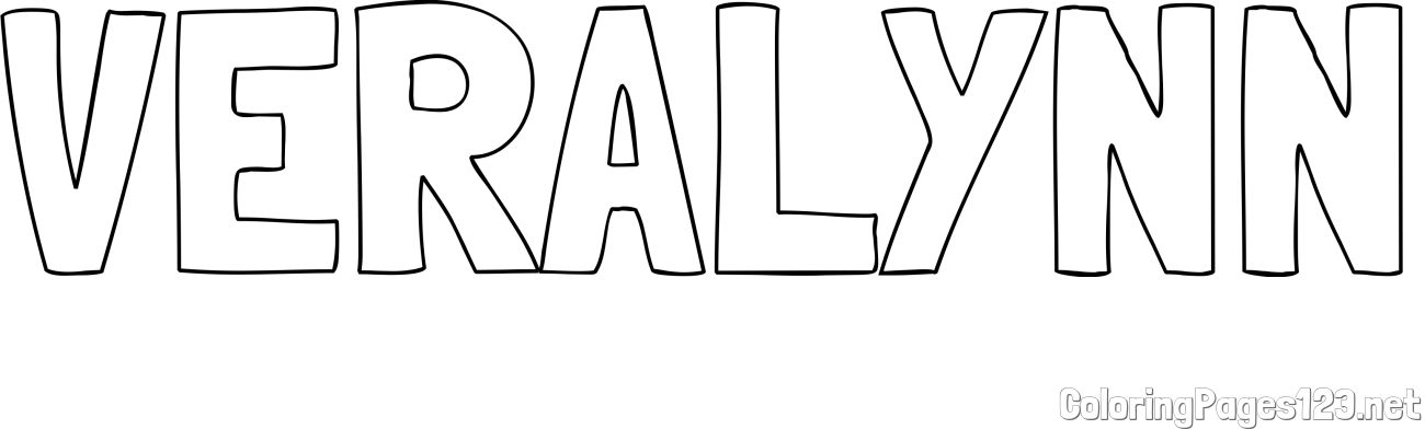 VERALYNN Coloring Page