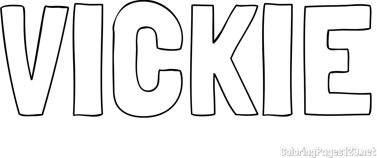 VICKIE Coloring Page