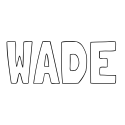 WADE Coloring Page