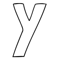 Online Created Coloring Page - Y Coloring Page