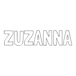 Online Created Coloring Page - ZUZANNA Coloring Page