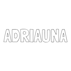 ADRIAUNA Coloring Page