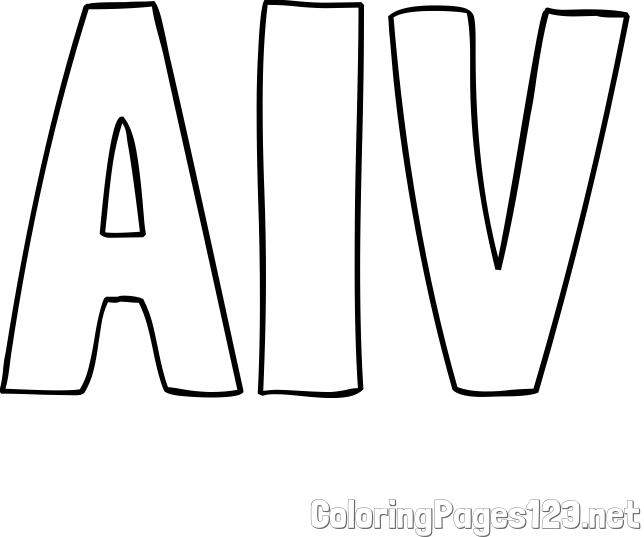 AIV Coloring Page