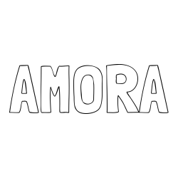 Online Created Coloring Page - AMORA Coloring Page