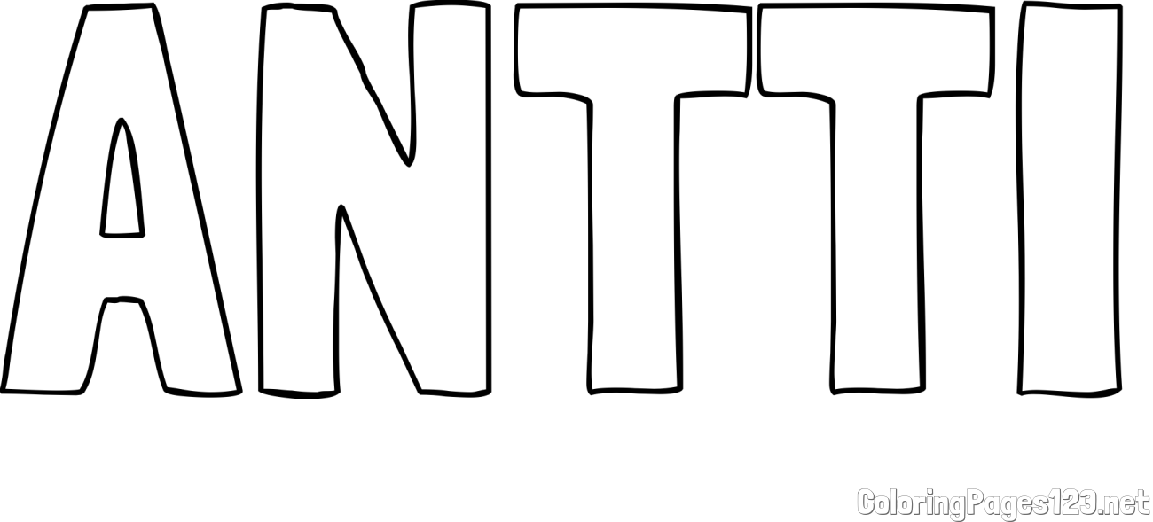 ANTTI Coloring Page