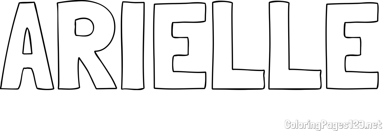 ARIELLE Coloring Page