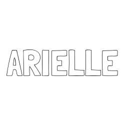 Online Created Coloring Page - ARIELLE Coloring Page