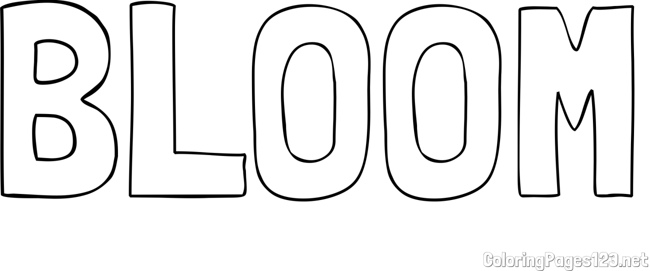 BLOOM Coloring Page