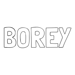 BOREY Coloring Page