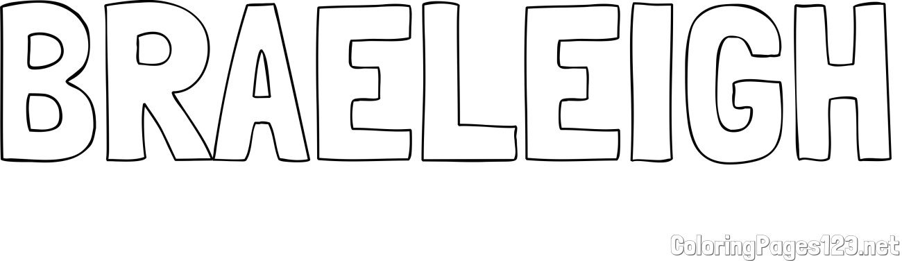 BRAELEIGH Coloring Page