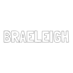 Online Created Coloring Page - BRAELEIGH Coloring Page