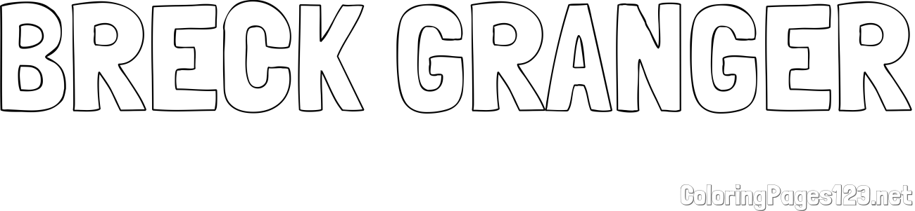 BRECK GRANGER Coloring Page