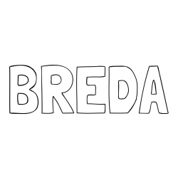 Online Created Coloring Page - BREDA Coloring Page