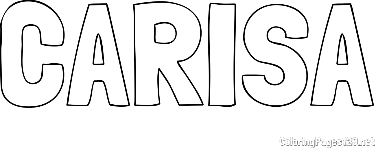 CARISA Coloring Page