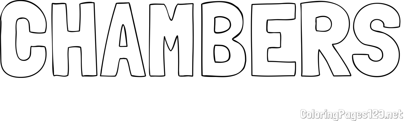 CHAMBERS Coloring Page