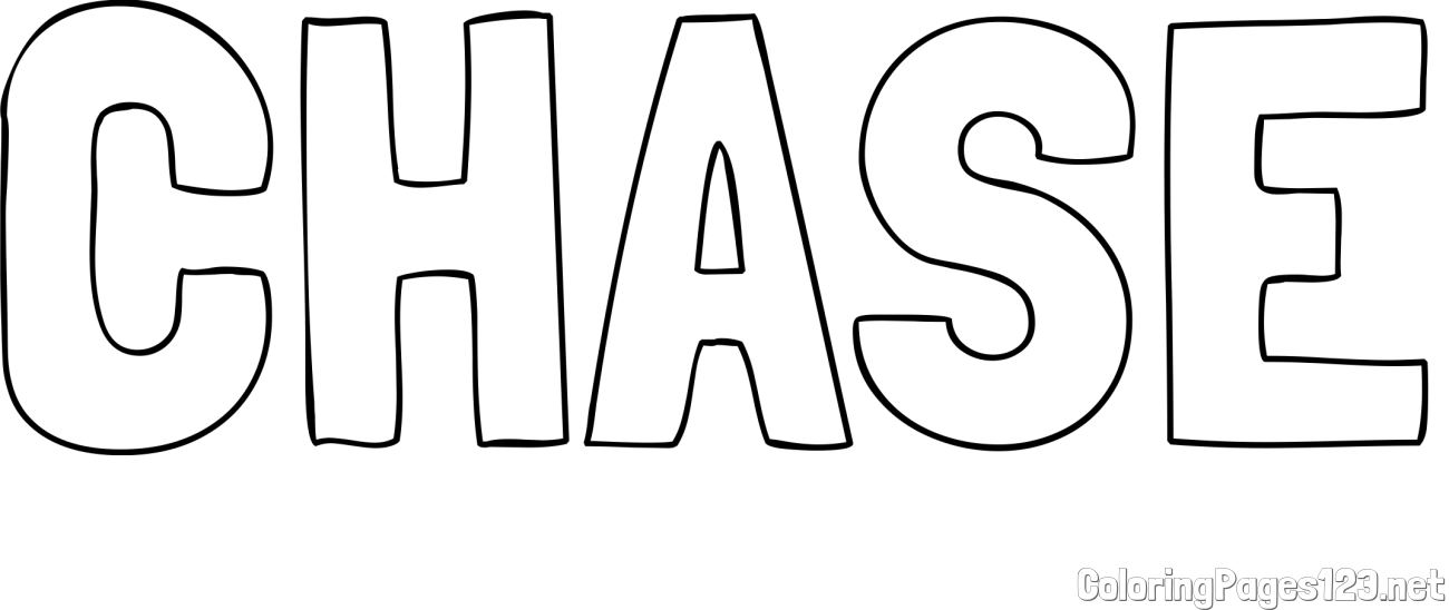 CHASE Coloring Page