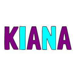 COLORED COLORING - KIANA Coloring Page