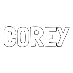 COREY Coloring Page