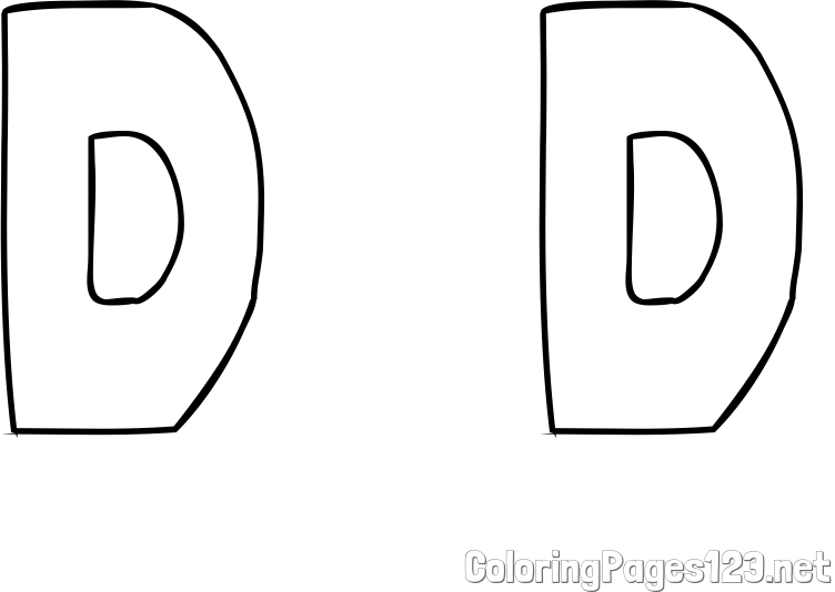 D  D Coloring Page