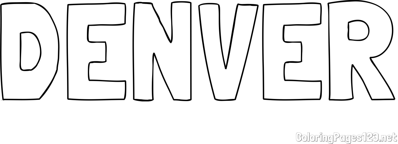 DENVER Coloring Page