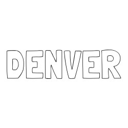 DENVER Coloring Page