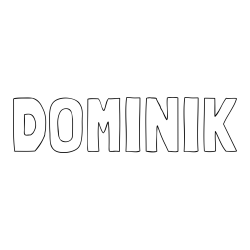Online Created Coloring Page - DOMINIK Coloring Page