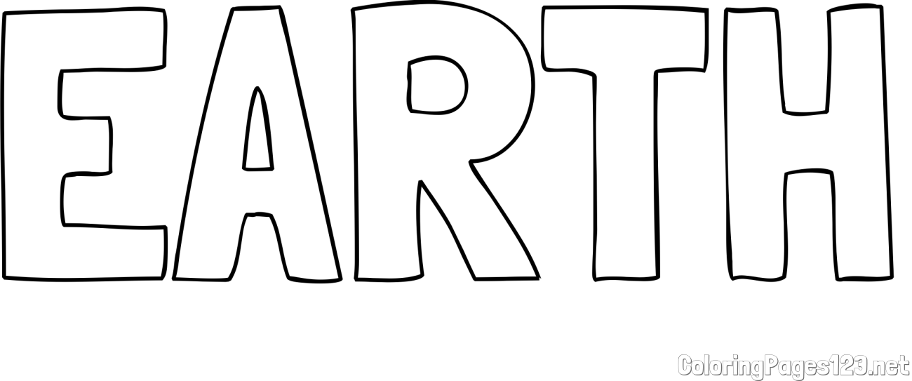 EARTH Coloring Page