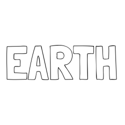 EARTH Coloring Page