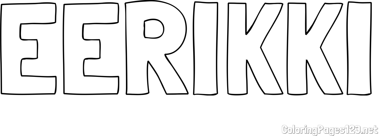 EERIKKI Coloring Page