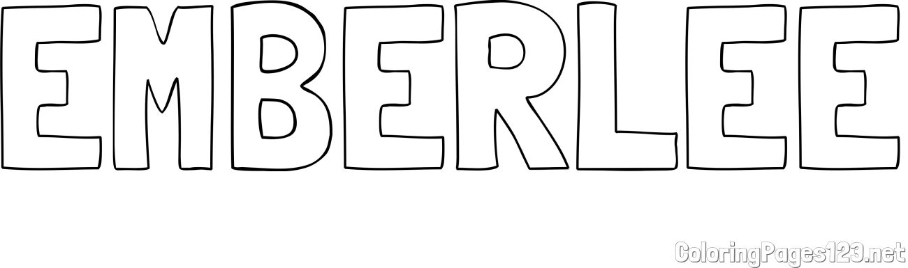 EMBERLEE Coloring Page