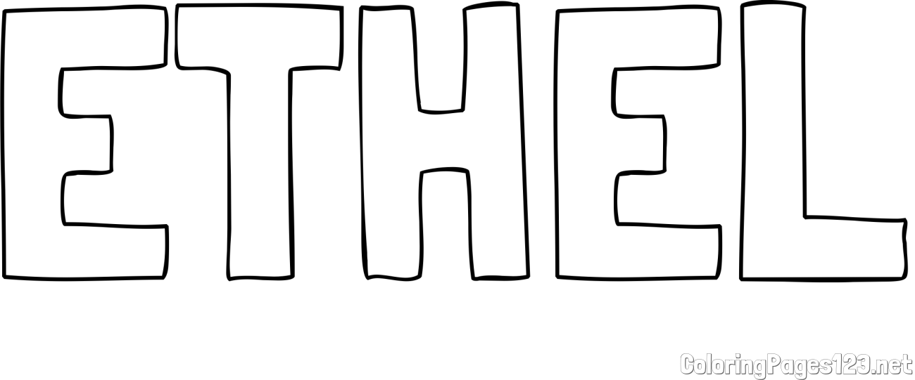 ETHEL Coloring Page