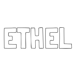 Online Created Coloring Page - ETHEL Coloring Page