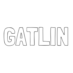 GATLIN Coloring Page