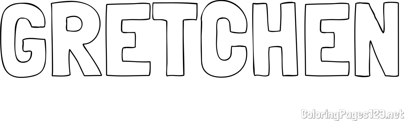 GRETCHEN Coloring Page
