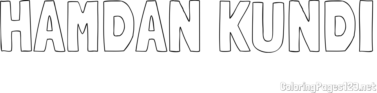 HAMDAN KUNDI Coloring Page