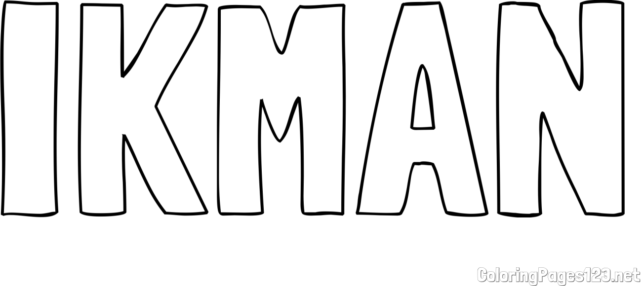 IKMAN Coloring Page