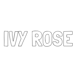 Online Created Coloring Page - IVY ROSE Coloring Page