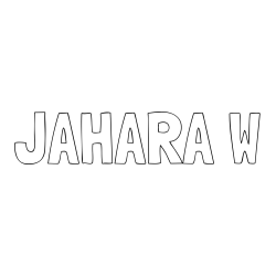 Online Created Coloring Page - JAHARA W Coloring Page