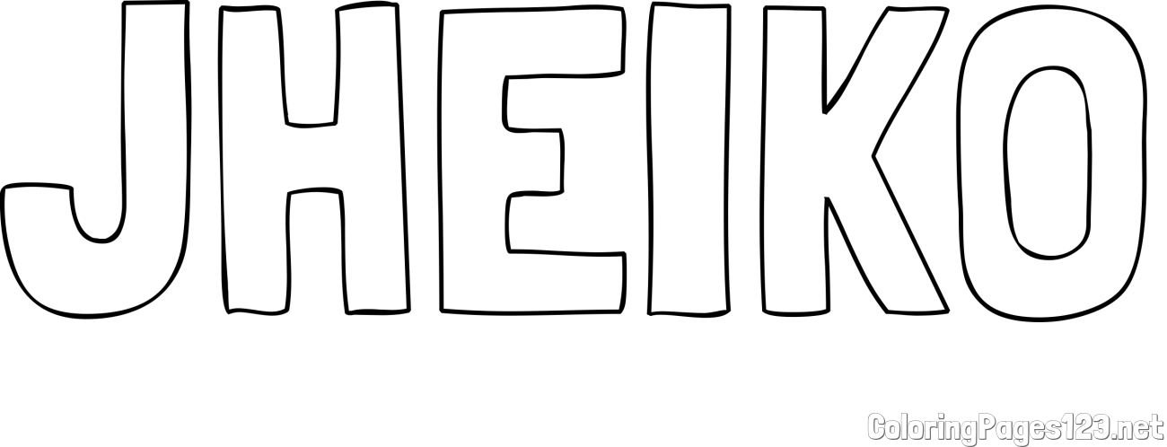 JHEIKO Coloring Page