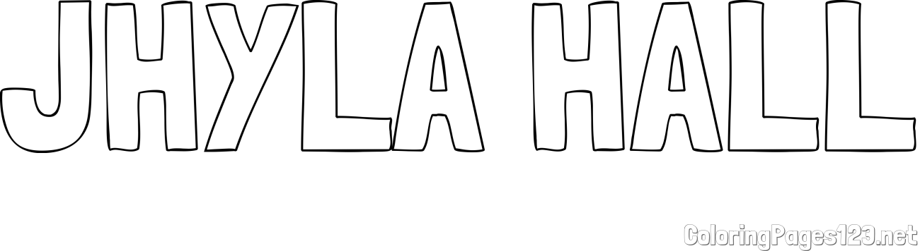 JHYLA HALL Coloring Page