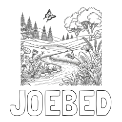 Online Created Coloring Page - JOEBED Coloring Page and Summer Nature Coloring Page