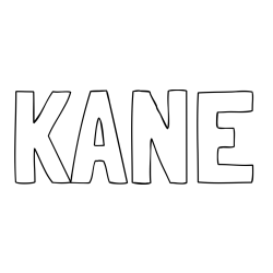 Online Created Coloring Page - KANE Coloring Page