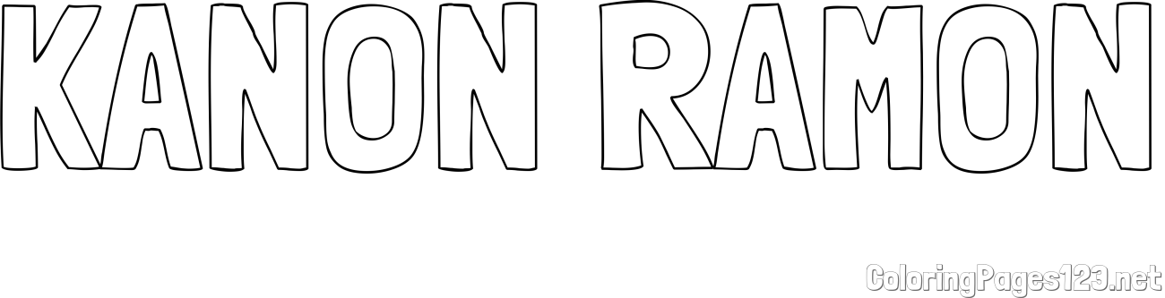 KANON RAMON Coloring Page