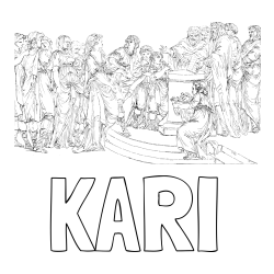 Online Created Coloring Page - KARI Coloring Page and Adult Coloring Page of People