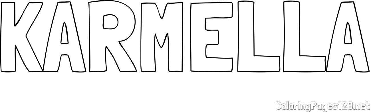 KARMELLA Coloring Page