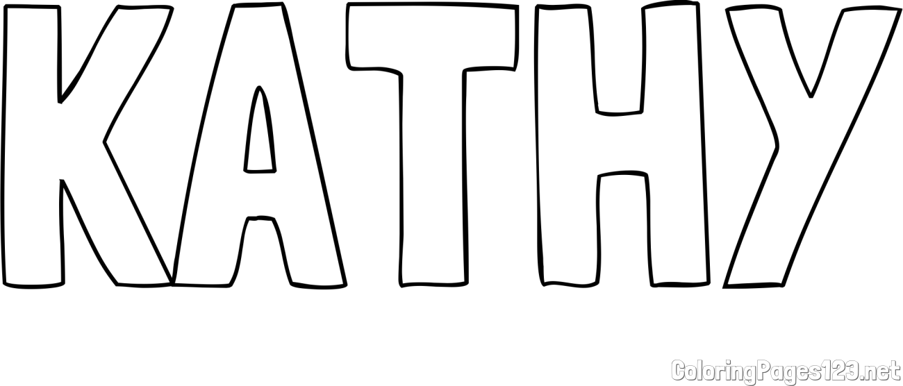 KATHY Coloring Page