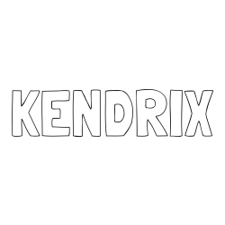 Online Created Coloring Page - KENDRIX Coloring Page